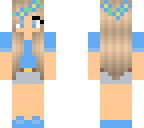 blue flower crown girl