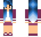 blue haired girl