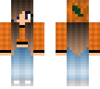 cute pumpkin plaid girl