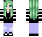 girl with green hair
