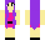 girl with purple hair