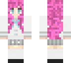 pink hair school girl