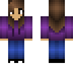 purple hoodie girl