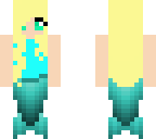 blond-haired blue mermaid