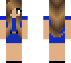 blue dressed girl