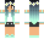 blue hair skin