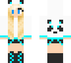 blue panda girl