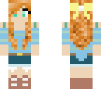 casual girl with bows