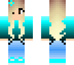 causal blue girl
