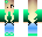 causal green girl