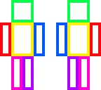 colorful outline