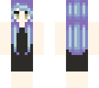cute blue hair girl