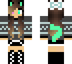 cute cat mint girl