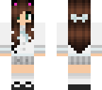 cute cat school girl