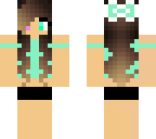 cute mint girl bathing suit