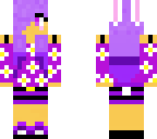 cute purple spring bunny
