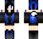dark blue wolf girl