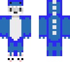 dino wolf - blue