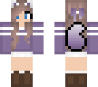 edited girl cat