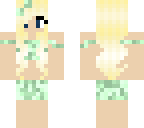 green bakini skirt girl