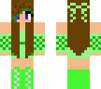 green haired girl