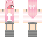 kawaii neko pastel blushing girl