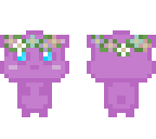 kawaii purple bear
