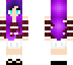 kawaii purple-haired girl