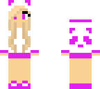 panda girl pink