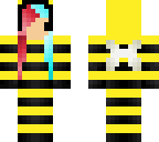 red and blue bee