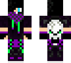 skull on back purple