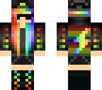 swag rainbow girl