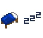blue bed