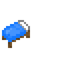 blue bed