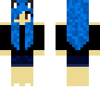 blue cat girl