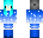 blue chibi with beanie