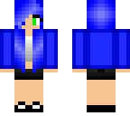 blue hair