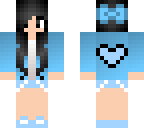 blue heart girl