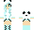 blue panda girl