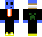blue slime with hoodie