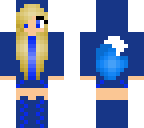 blue wolf  girl