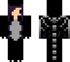 chibi girl wearing an ender dragon onesie