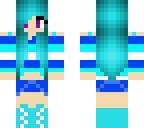 cute blue haired girl