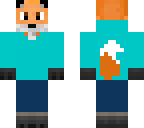 fox person blue