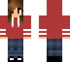 girl in red hoodie