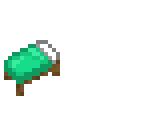 green bed