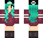 green haired girl