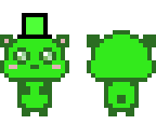 green panda
