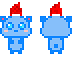kawaii blue bear