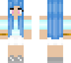 kawaii girl blue hair
